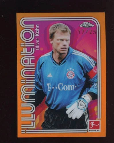 2025-26 Topps Chrome Bundesliga Soccer Illumination Orange Oliver Kahn 17/25