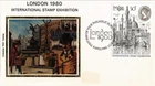 Dr Jim Stamps Great Britain Fdc London 1900 Intl Stamp Exhibition Colorano Silk