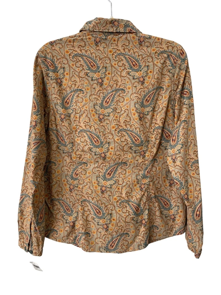 Camisa de Pana Woolrich Paisley Vintage Años 90 Talla Mediana Botón Sin Stock NUEVA Foto 2 de 4