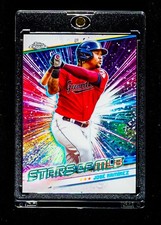 JOSE RAMIREZ RARE REFRACTOR COLORBLAST INVESTMENT GUARDIANS CARD SSP