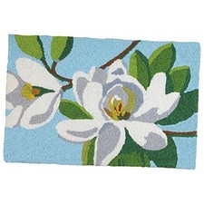 Jellybean Magnolia Time Garden Indoor/Outdoor Machine Washable 21" x 33"