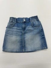 GUESS Boys Denim Skirt Blue Light Wash Size 16 Elastic Waist Regular Pas
