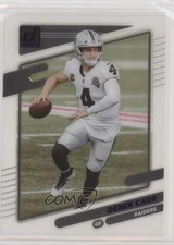 2021 Panini Clearly Donruss Purple Derek Carr #28 07d9
