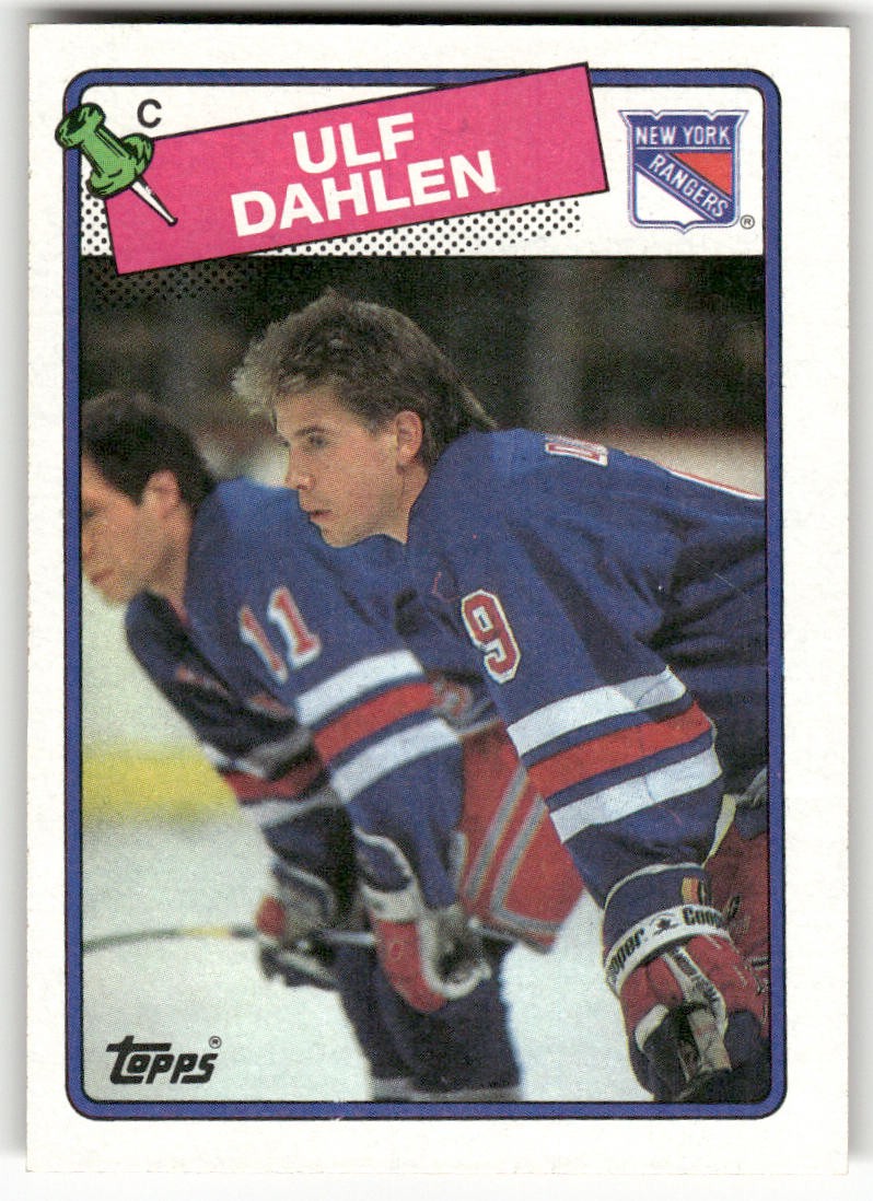Ulf Dahlen #47 Hockey Cards 1988 Topps trading card — raw and PSA graded price guide