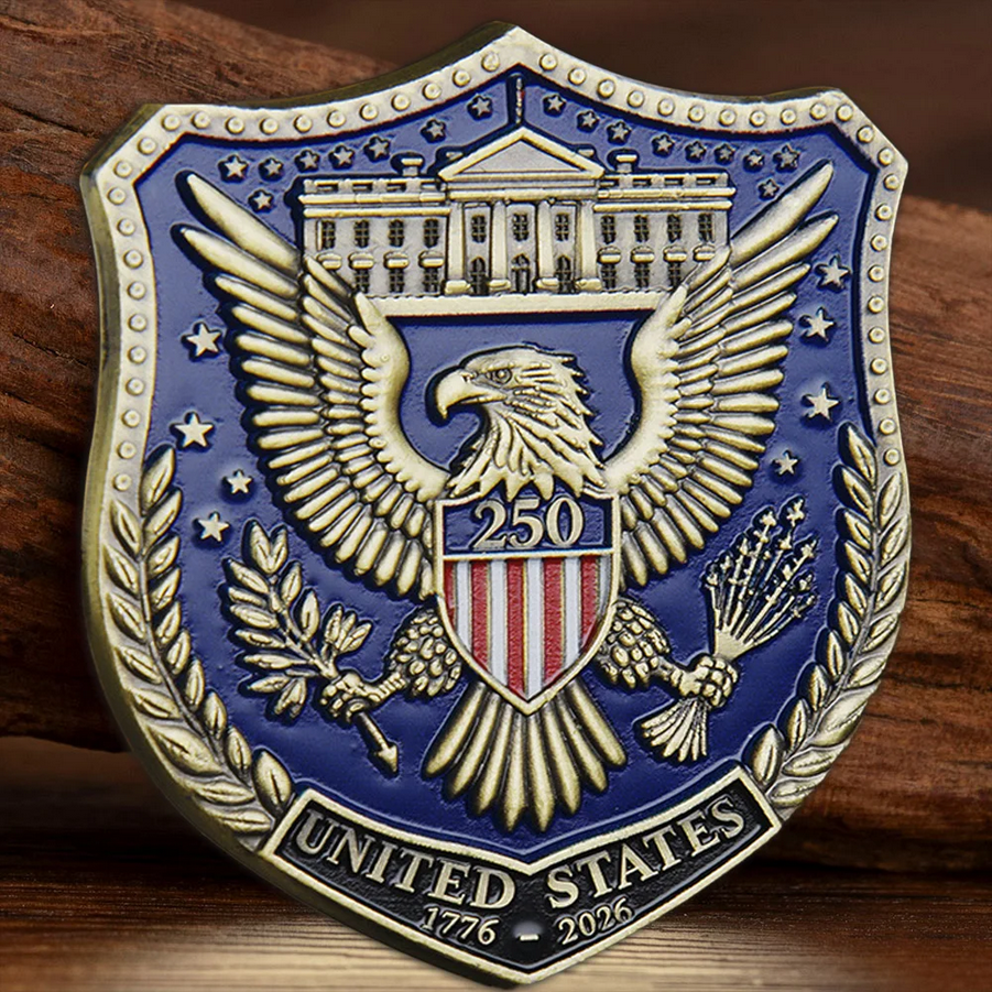 United States 250 Anniversary Challenge Shield Coin Commemorative I 1 ...