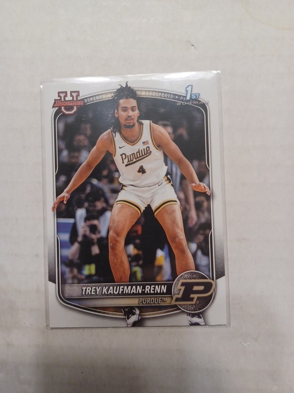 Trey Kaufman-Renn Purdue, BPP-21 Topps Card