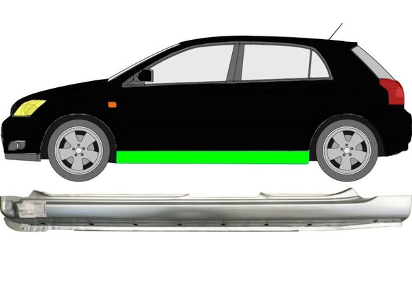 Vollschweller FüR Toyota Corolla E12 2001 – 2007 Links-image