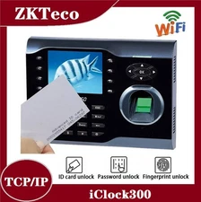 ZKTeco iClock300 3.5 inch Screen TCP/IP Fingerprint Time Clock Attendance System