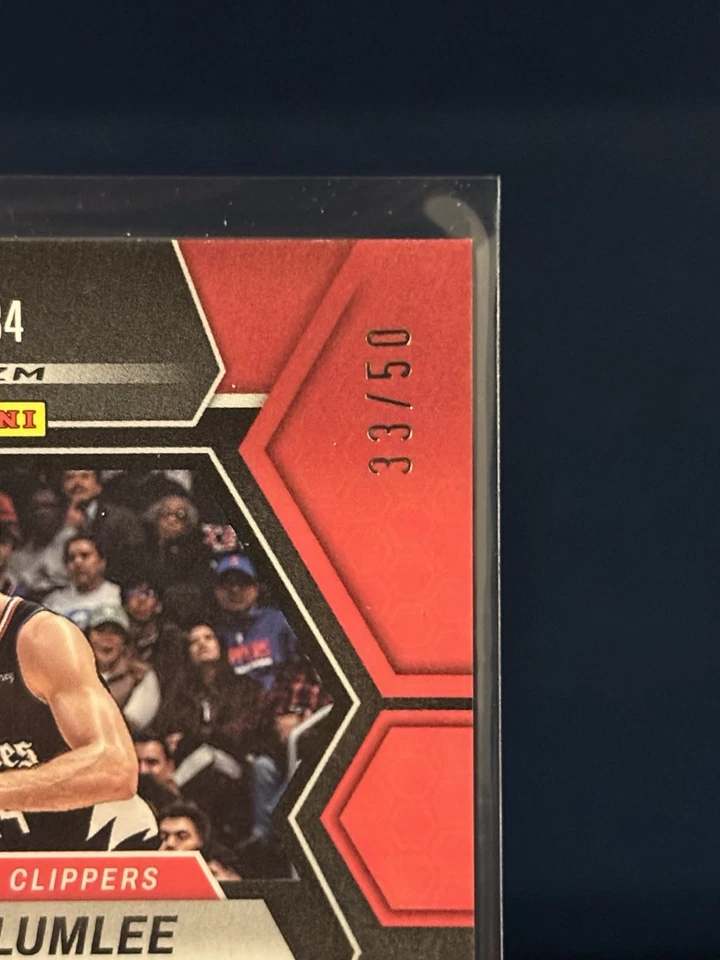 Numbered /50 Mason Plumlee! 22-23 Mosaic Purple Fast Break Disco #134 Clippers - Image 3 of 3