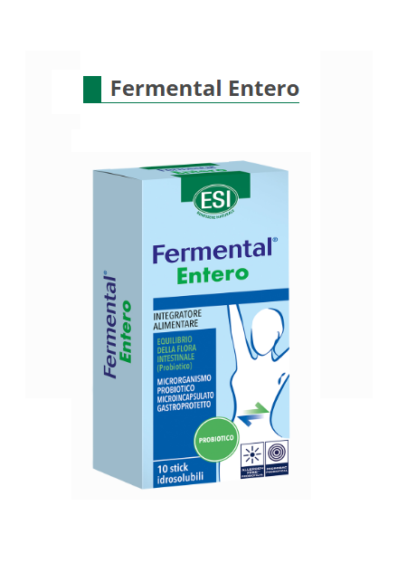 Esi Srl Esi Fermental Entero - Integratore Alimentare Per Il Benessere Della Flora Intestinale - Gusto Vaniglia - 10 Stick Idrosolubili - Immagine 2