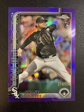 2025 Topps Chrome Update Series Shane Smith USC24 Purple Refractor 114/250 (RC)