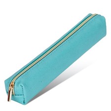 Green Small Classic Pen Bag, Pencil Case, Zipper Pouch, School, Office, Kids