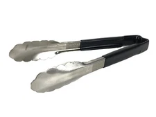 Vollrath Utility Tong 9.5" Kool Touch BLACK Handle Heavy Duty #47809 Tongs