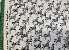 DEAR STELLA - ABC MENAGERIE #WG1980 ZEBRA - WHITE- BY THE YARD