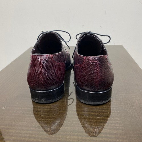 Mezlan Valdez Genuine Lizard Cap Toe Derby Oxford Dress Shoes Men's 8M - Picture 4 of 13