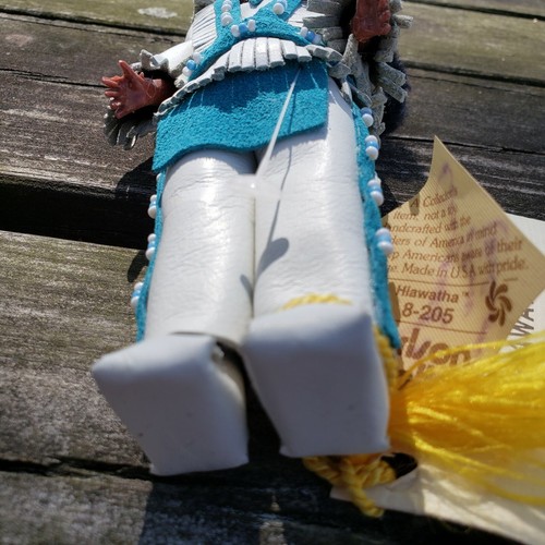 Vintage Ann Carlson NATIVE AMERICAN DOLL HIAWATHA Signed with tags RARE - Picture 5 of 12