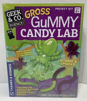 Gross Gummy Candy Lab Project Kit  Science Thames & Kosmos Ages 6 New Sealed US1