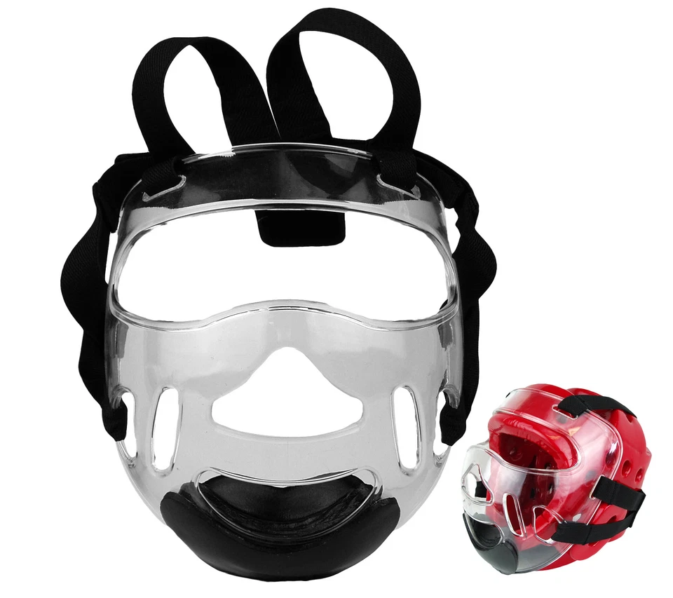 PROWIN NEW Martial Arts Clear Face Shield Mask for Sparring Head Gear