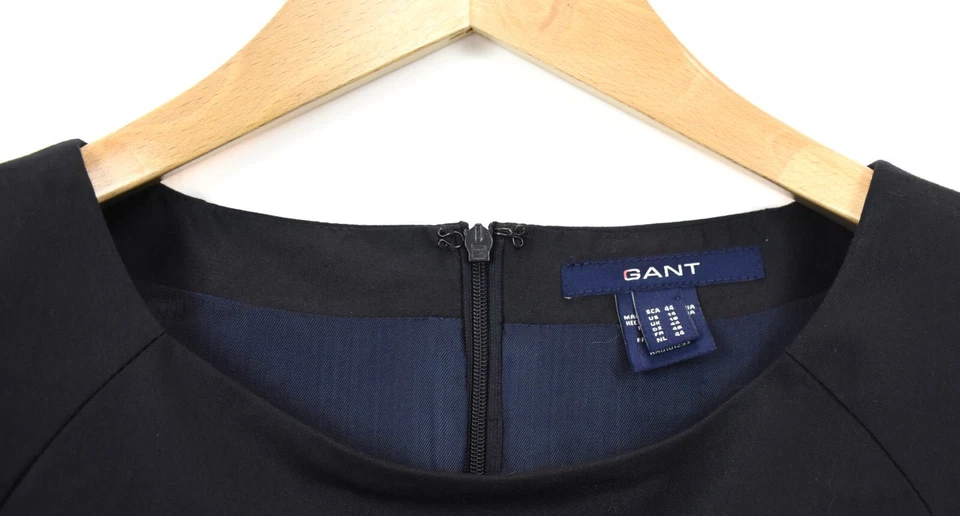 Gant Dress Women's US 14 Lined Short Sleeves Round Neck Dark Blue - image 4 of 4