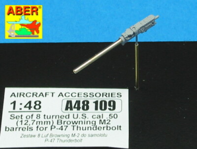 MW22 ABER MODELS A48109 SET OF 8 TURNED CAL .50 (12,7MM) U.S. BROWNING M2   for