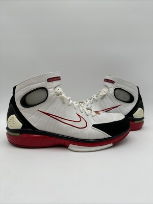 Nike Air Zoom Huarache 2K4 White Varsity Red Black 2004 Sz Nike Air Zoom Huarache 2K4 White Varsity Red Black 2004 Sz