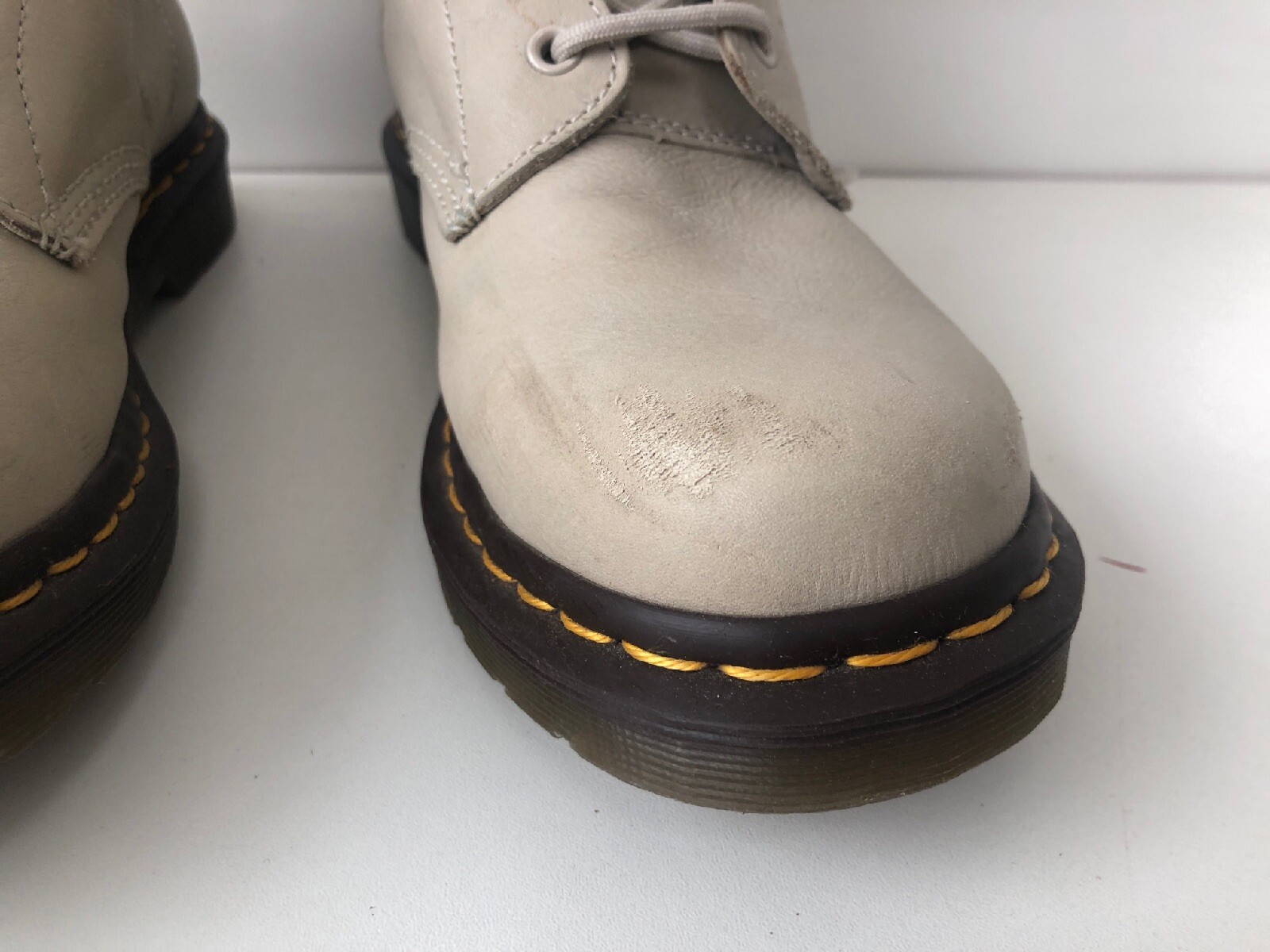 Women’s Soft Leather Rare Beige Dr Martens Pascal Boots Uk9 EU43 Doc Boots DMs image 2
