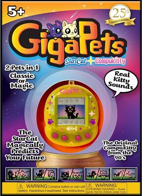 Top Secret Toys Giga Pets CompuKitty  StarCat Electronic Virtual Pet Toy, 2 Pet