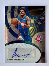 2024-25 Panini Revolution Ausar Thompson Autograph Card #AU-AUT Detroit Pistons