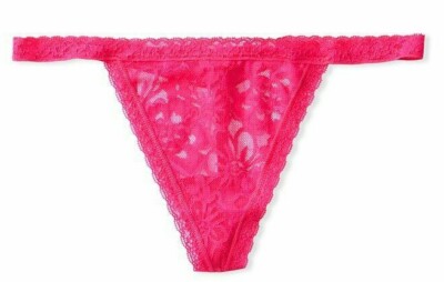 New w/Tag Victoria's Secret FREE SHIP💖V-String Thong 💖Size L💖Magenta