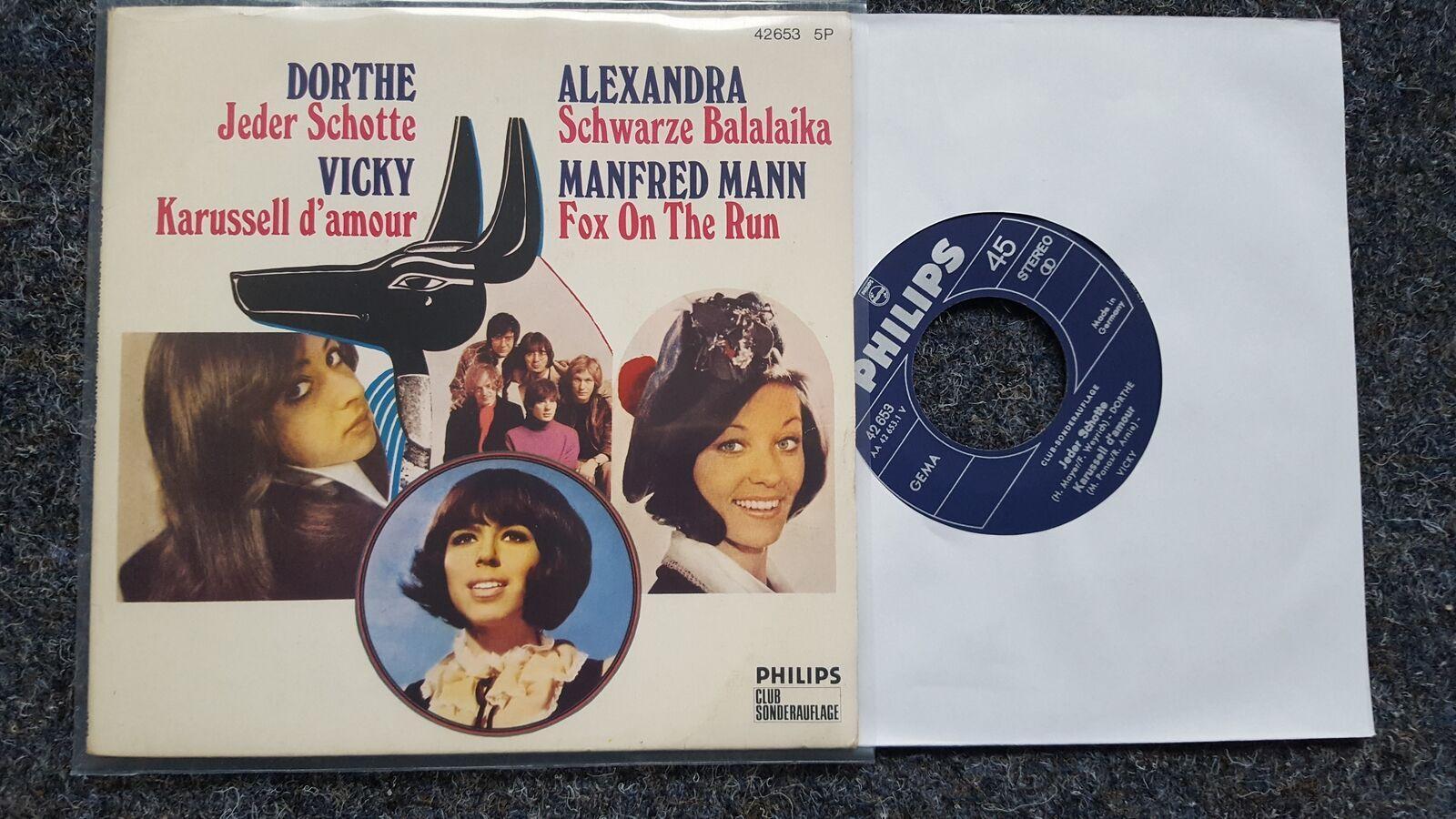 7"" Single Vinyl Vicky Leandros - Karussell d'amour/ Manfred Mann - Fox on the ru