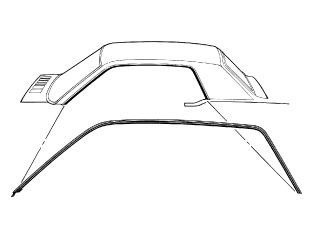 Mustang Roof Rail Weatherstrip Coupe Pair 1964 1965 1966 - Daniel Carpenter