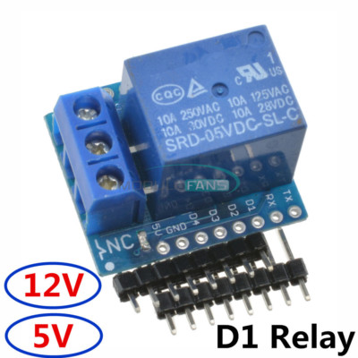 WeMos D1 Mini Relay Shield 5V/12V for ESP8266 Arduino UNO R3 Development Board
