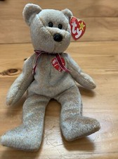 Ty 1999 Signature Bear Beanie Baby With Tag free shipping, excellent condition