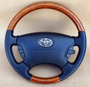 Lexus LS430 2001-2006 Super Rare Wood Grain STEERING WHEEL oem jdm used