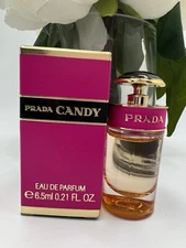 Prada Candy Eau de Parfum 0.21 Oz 6.5 mL Mini Bottle Splash Perfume Women NIB