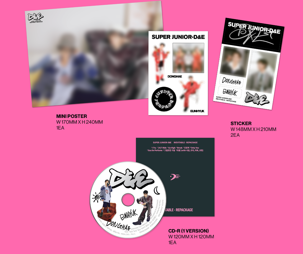SUPER JUNIOR D&E 6th Mini Repackage Album [INEVITABLE] CD+P.Book+P