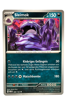 Pokemon Karte: Sleimok 089/165 Pokemon 151 MEW Deutsch NM