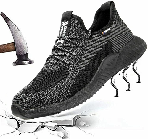 Men's Work Shoes S3 Light Steel Cap Women's Safety Shoes Sport Sneakers - Picture 7 of 15