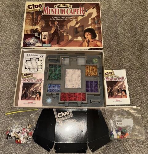 Clue The Great Museum Caper 3D Art Theft Game Parker Bros 1991