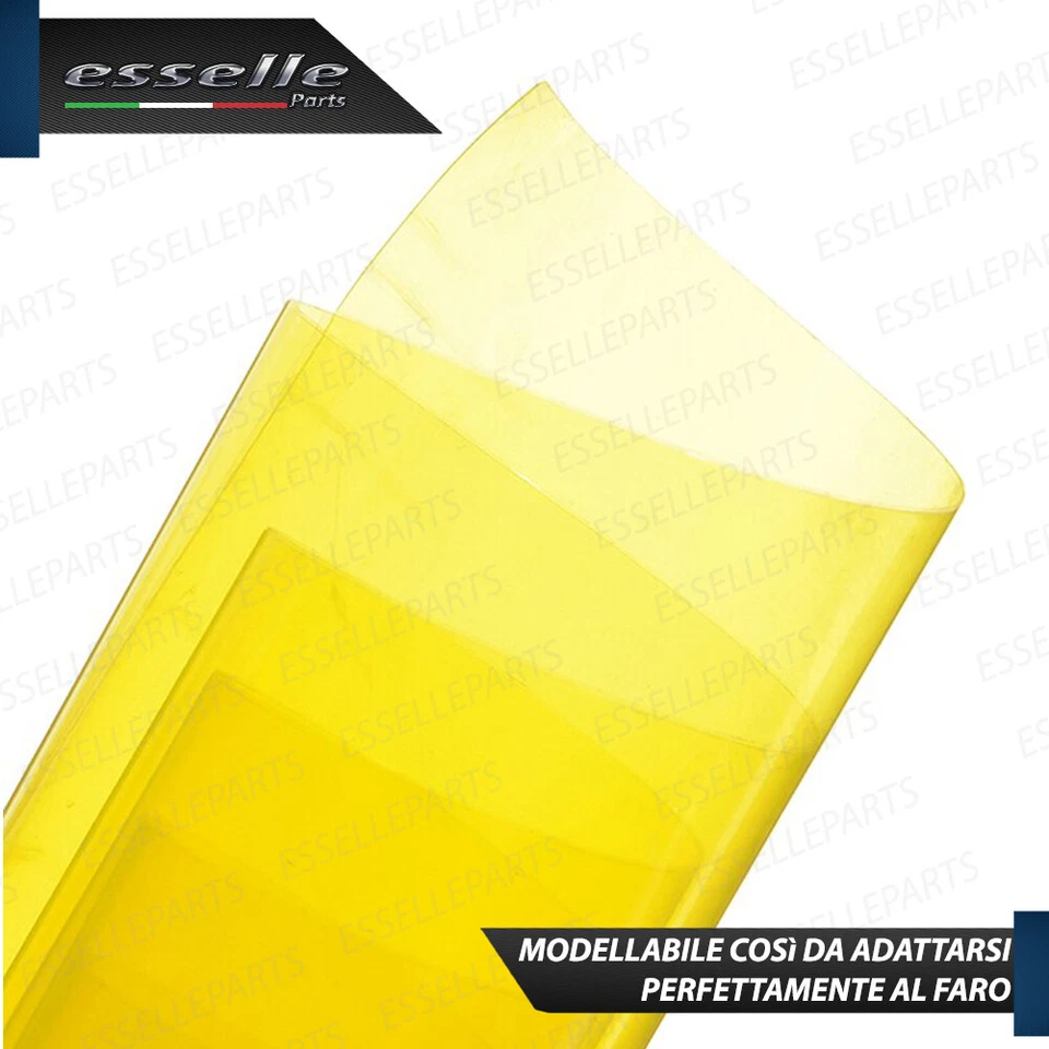 PELLICOLA FARI ADESIVA GIALLO LUCIDO 40 x 150 CM PER LAND ROVER RANGE ROVER IV - Immagine 4 di 4