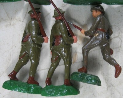Lot of Vintage 1920's Composition Trico Japan 5 1/2” Tall WWI
