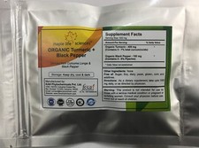 ORGANIC Turmeric  Black Pepper Powder: Piperine and Curcumin: Antioxidant