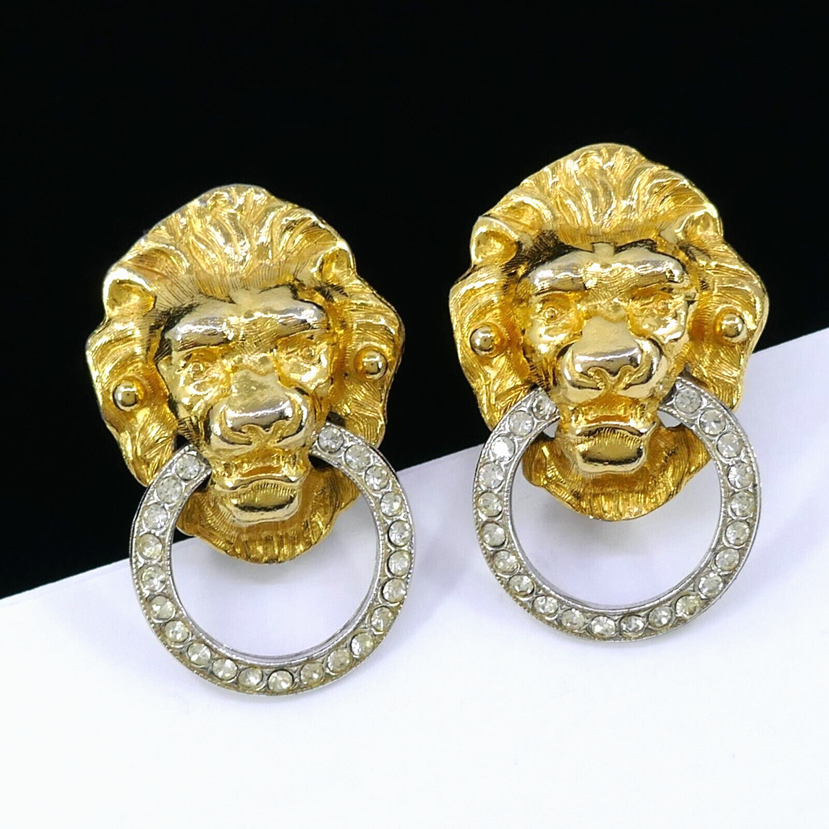 VINTAGE 70S KJL KENNETH JAY LANE DOOR KNOCKER LION HEAD