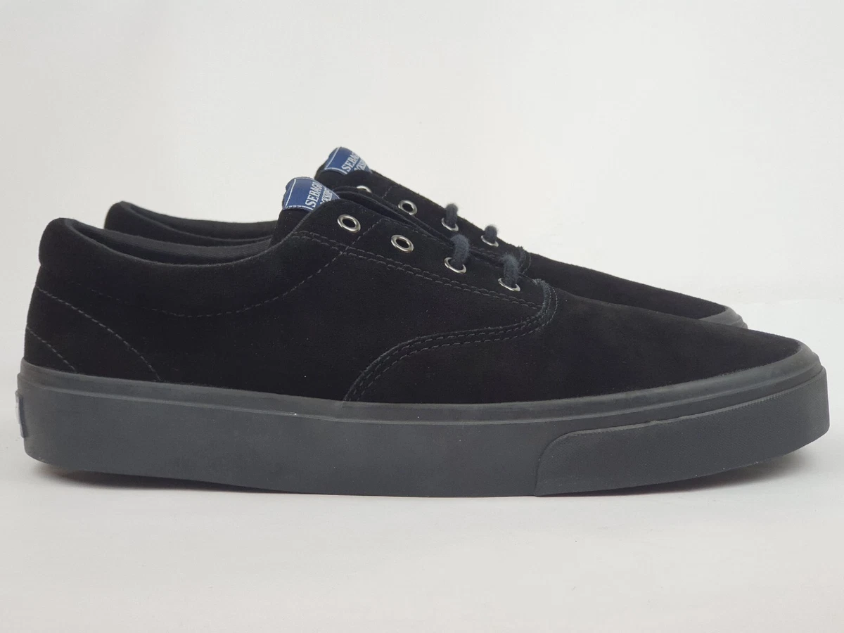 Sebago Docksides John Suede Triple Black boat shoe US9 authentic sperry