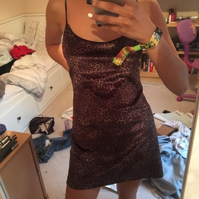 urban outfitters leopard dress