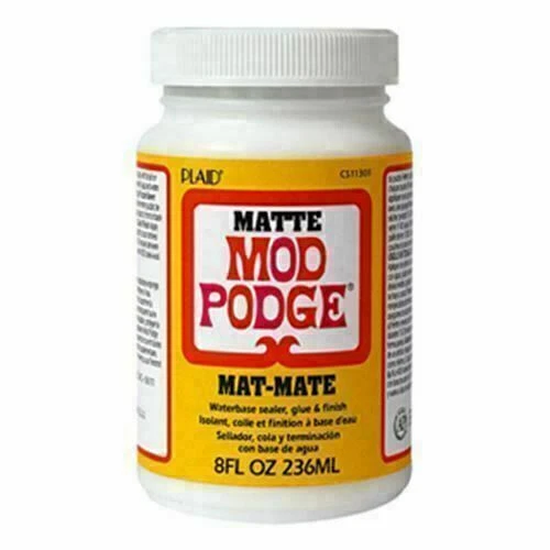 MOD PODGE MATTE - Waterbased Craft Decoupage Adhesive Glue Sealer Varnish 8oz - Image 2 of 4