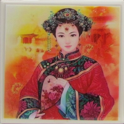 Set of 1 - Ceramic Tile Coasters -Pretty Girls (Buy 3 Get 1 Free)  3 C