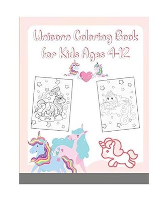 Unicorn Coloring Book for Kids Ages 4-12, Crappy Christel