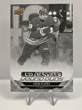 2024-25 Upper Deck #C221 Adam Klapka UD Young Guns Canvas Black & White
