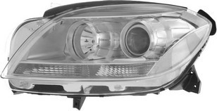 Phare avant gauche Mercedes GL X166 finition chrome et lentille cristal